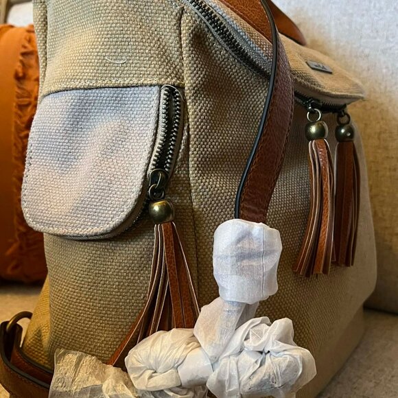 Simply Noelle Canvas Backpack Adjustable Straps NWOT main image 12